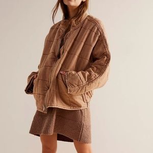 Free People Dolman Quilted Knit Jacket